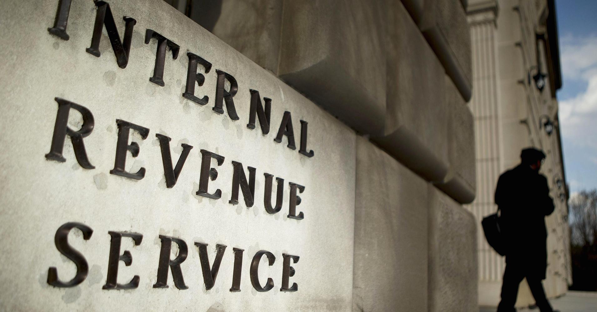 IRS-sign-building